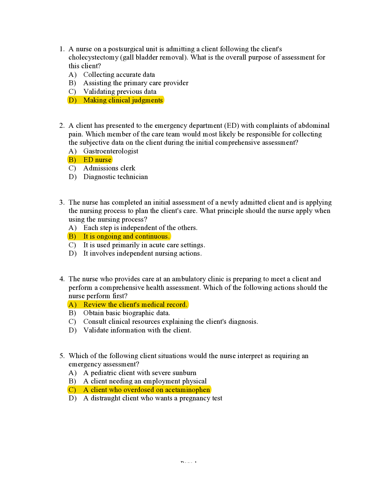 Preview image for Health Assessment in Nursing 7th Edition Weber Kelley Test Bank